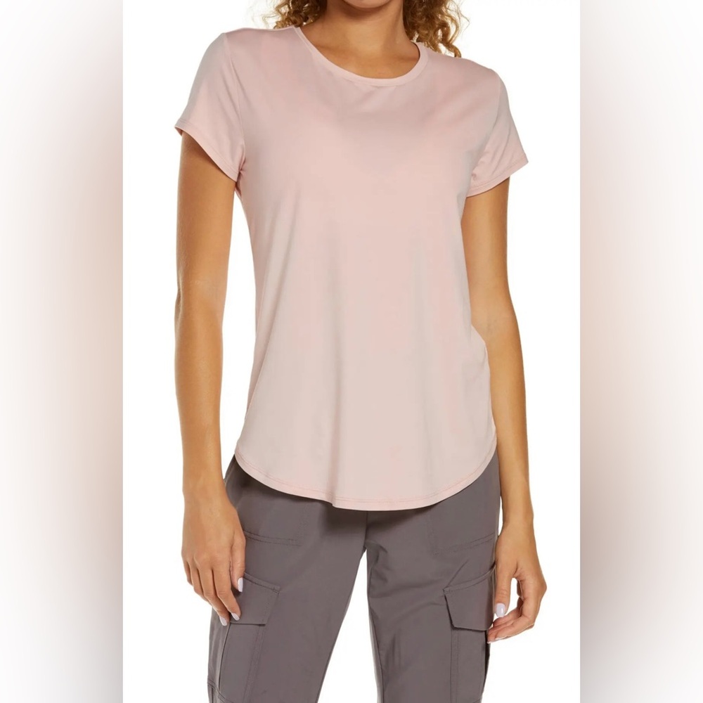ZELLA Strength Performance T-Shirt - Pink Silver, Size XS